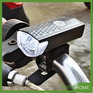 ไฟท้ายจักรยาน แบบพกพากันน้ำ แบบชาร์จ USB ชุดไฟจักรยาน Bicycle lamp