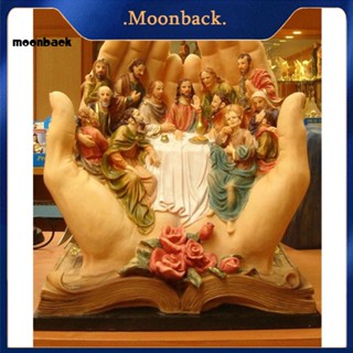 &lt;moonback&gt; ชุดงานปักครอสติชเม็ดบีด ทรงเพชร ลาย The Last Supper 5D DIY สําหรับตกแต่งผนังบ้าน