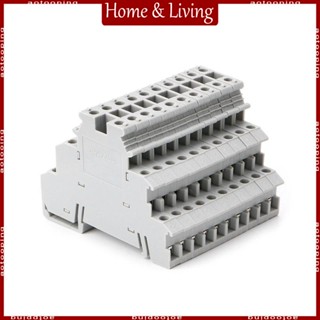 Aoto DIKD1 บล็อกเทอร์มินัลเซนเซอร์ 5 DIN ราง 3 ชั้น เชื่อมต่อฟีนิกซ์
