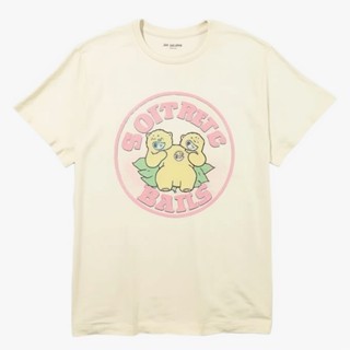 เสื้อครอปสายฝอ ทันสมัย คอกลม เสื้อยืด