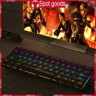 Win คีย์บอร์ดเกมมิ่ง มีสาย USB RGB 61 สําหรับวิทยาศาสตร์