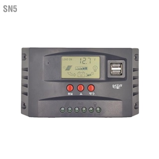  SN5 MPPT PV Solar Controller 12V 24V การควบคุมแรงดันไฟฟ้าอัตโนมัติตัวควบคุมการชาร์จพลังงานแสงอาทิตย์ด้วยไฟฟ้าโซลาร์เซลล์