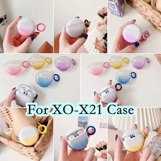 พร้อมส่ง!  เคสหูฟัง แบบนิ่ม ไล่โทนสี สําหรับ XO-X21 XO-X21