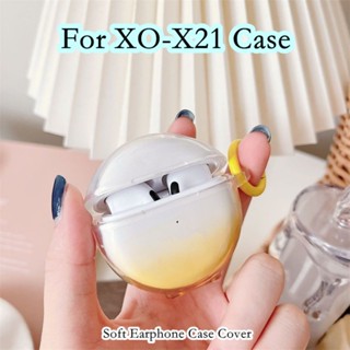 【คุณภาพสูง】เคสหูฟัง แบบนิ่ม ไล่โทนสี สําหรับ XO-X21 XO-X21