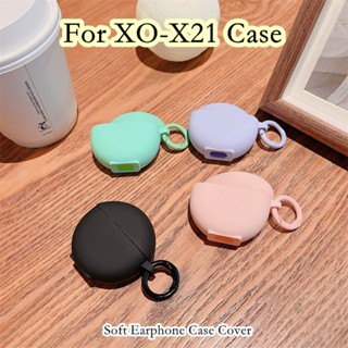 【Yoshida】เคสหูฟัง แบบนิ่ม สีพื้น สําหรับ XO-X21 XO-X21