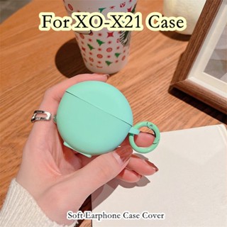 【ของแท้】เคสหูฟัง แบบนิ่ม สีพื้น สําหรับ XO-X21 XO-X21