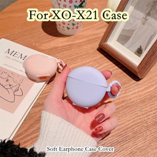 【จัดส่งรวดเร็ว】เคสหูฟัง แบบนิ่ม สีพื้น สําหรับ XO-X21 XO-X21