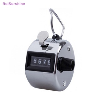 Ruisurshine เครื่องนับจํานวนดิจิทัล โลหะสเตนเลส โครเมี่ยม 4 หลัก 0000 เป็น 9999 ใหม่