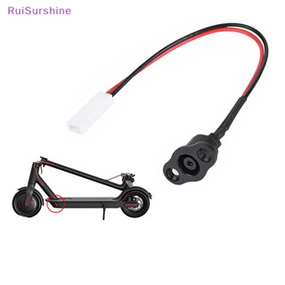 Ruisurshine ฝาครอบสายชาร์จอินเตอร์เฟซ สีแดง สีดํา สําหรับสกูตเตอร์ไฟฟ้า M365 1 ชิ้น