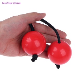 Ruisurshine ใหม่ ลูกบอลเขย่ามือ เคาะจังหวะ ปรับได้ ทนต่อการสึกหรอ สําหรับเครื่องดนตรี 1 คู่