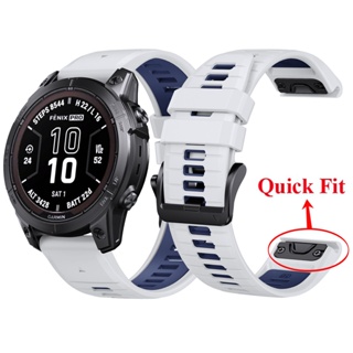 สายนาฬิกาข้อมือซิลิโคน กันน้ํา 26 มม. 22 มม. แบบเปลี่ยน สําหรับ Garmin Forerunner 965 955 945 935 Quaitx 3 5 7 7X