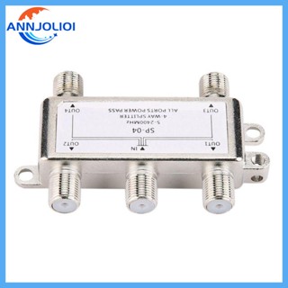 Ann เสาอากาศแยกสายโคแอ็กซ์ดิจิทัล 4 ทาง 5-2400MHz 4 ช่อง