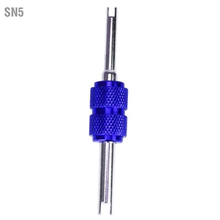 SN5 1PCS Double Head Valve Core ไขควง Air Conditioner อลูมิเนียมอัลลอยด์ Remover เครื่องมือติดตั้ง