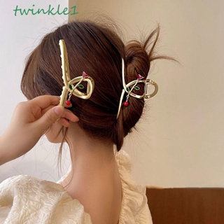 Twinkle1 กิ๊บติดผมโลหะ รูปดอกกุหลาบ สไตล์วินเทจ หรูหรา เครื่องประดับ สําหรับผู้หญิง