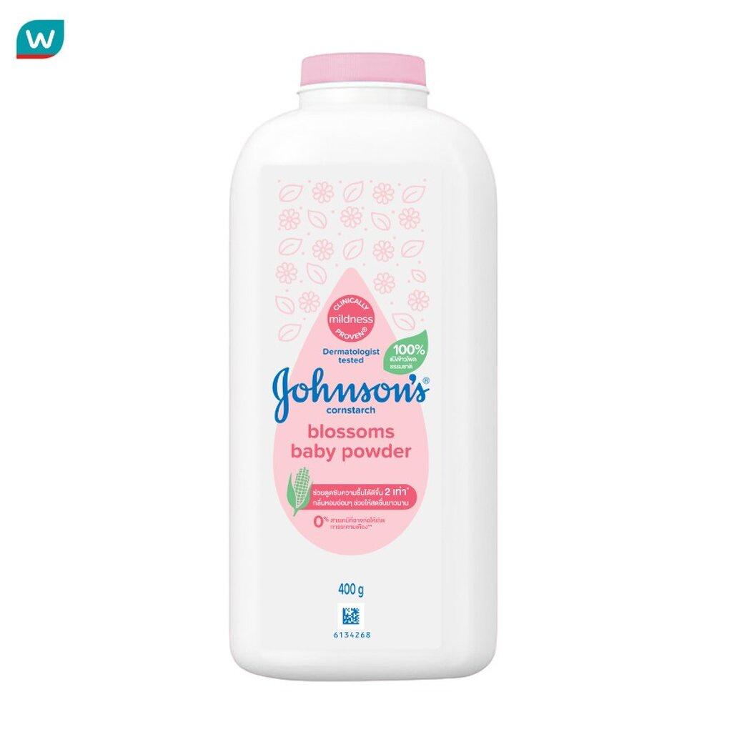 Johnson's จอห์นสัน เบบี้ พาวเดอร์ แป้งเด็ก คอร์นสตาร์ช บลอสซั่ม 400 กรัม แป้งเด็กจอห์นสัน