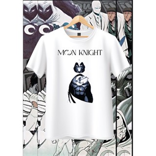 [S-5XL]เสื้อยืดขาวพิมพ์ลายMoon knight