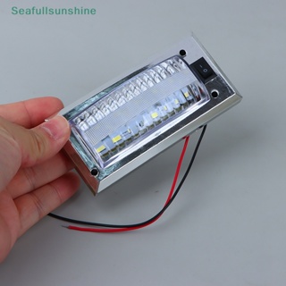 Seaf&gt; แผงไฟอ่านหนังสือ LED 12V-24V ความสว่างสูง สําหรับติดตกแต่งภายในรถยนต์ รถตู้ รถบรรทุก เรือ รถบ้าน