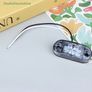 Seaf&gt; Piranha ไฟสัญญาณ led 2 ดวง 12V-24 สําหรับติดด้านข้างรถบรรทุก รถพ่วง