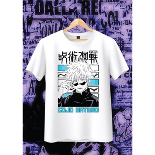 [S-5XL]เสื้อยืดขาวลายJujutsu Kaisenมหาเวทย์ผนึกมาร