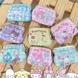 SANRIO กระเป๋าสตางค์ กระเป๋าใส่เหรียญ ลายการ์ตูน Hello Kitty ซานริโอ้ สร้างสรรค์ ขนาดเล็ก สําหรับเด็กผู้หญิง