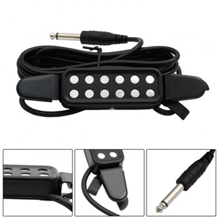 New Arrival~Acoustic Guitar Pickup Transducer W/Audio Cable 14*4*10cm Accessories Audio