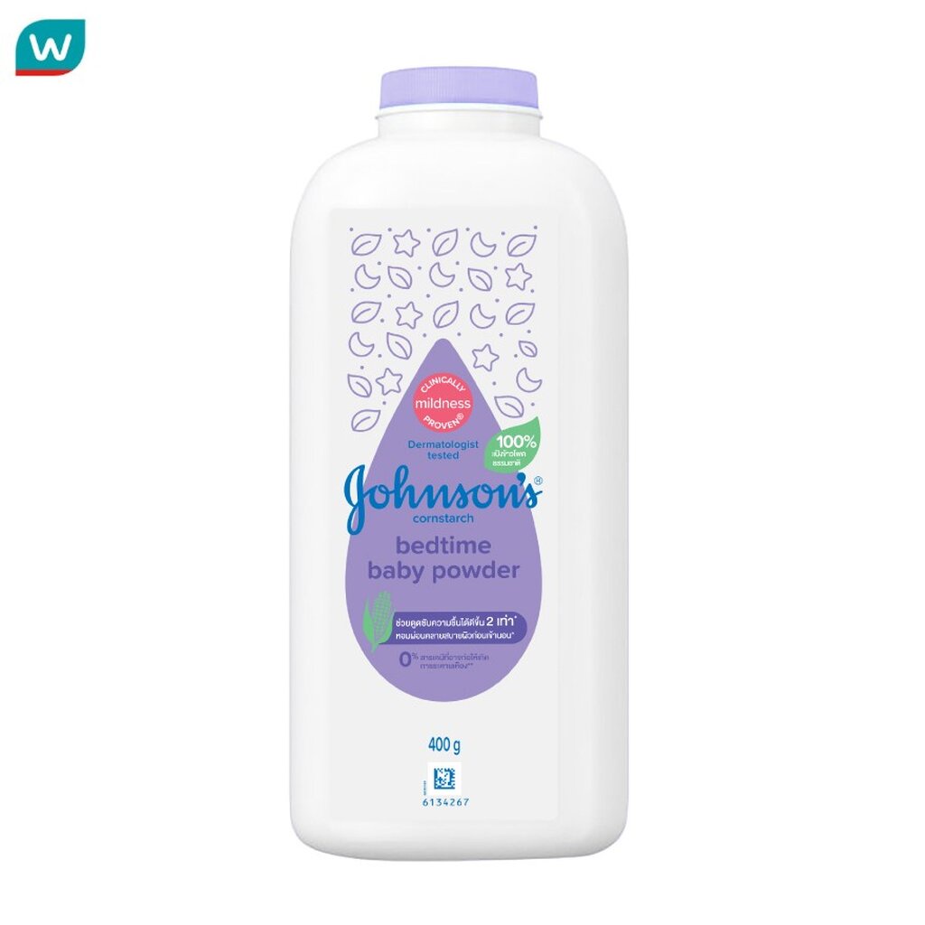 Johnson's จอห์นสัน เบบี้ พาวเดอร์ แป้งเด็ก คอร์นสตาร์ช เบดไทม์ 400 กรัม แป้งเด็กจอห์นสัน