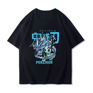 แฟชั่น ท็อปส์ซูอะนิเมะ Pokémon Agatsuma Zenitsu   Demon Slayer: Blade Cotton เสื้อผ้าการ์ตูน เสื้อผ้า