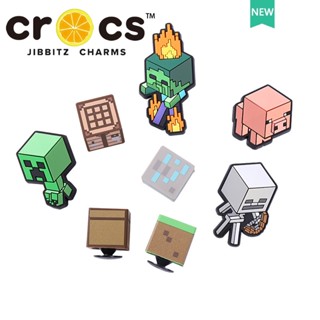 jibbitz crocs แท้ Minecraft 3D มายคราฟท์ เสน่ห์รองเท้า crocs