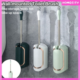 [พร้อม] แปรงขัดห้องน้ำด้ามยาวในครัวเรือน Toilet Toilet Cleaning Brush Set No Dead Angle Wall Hanging Wall Toilet Cleaning Brush