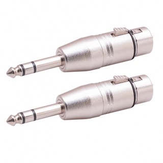 New Arrival~Microphone Adapters Male To Female Nickel Plated Zinc Alloy XLR Female To TRS