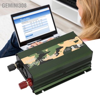 Gemini308 เครื่องแปลงไฟรถยนต์ 3000W DC 24V เป็นไฟฟ้ากระแสสลับ Sine Wave Solar Converter พร้อม AC USB Socket