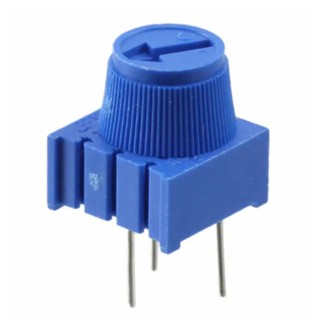 ตัวต้านทานปรับค่าได้ 10K Ohm แบบมีปุ่มหมุนได้ (Trimpot Potentiometer 10K Ohm with Knob)