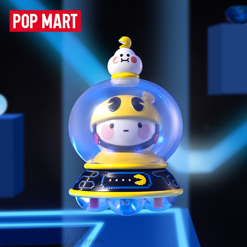 Pop MART PAC-MAN BOBO&COCO โมเดลฟิกเกอร์การ์ตูนอวกาศ ของเล่นสําหรับเด็ก