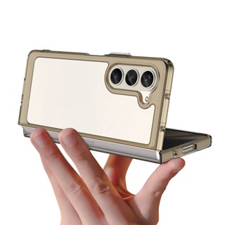 เคสโทรศัพท์มือถือซิลิโคน TPU ใส กันกระแทก หลากสี สําหรับ Samsung Galaxy Z Flip 3 Z Flod 3 Flip4 Flod 4 Flod 5 Filp 5