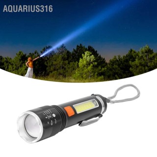 Aquarius316 P50 ไฟฉาย LED แบบชาร์จไฟได้แบบ USB Super Bright COB ไฟฉายสำหรับเดินทางแคมป์ปิ้งเดิน