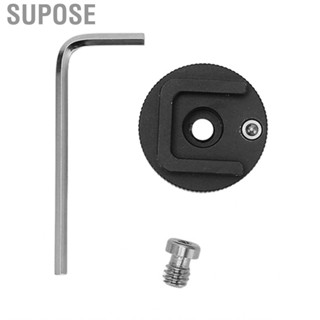 Supose 1/4in Cold Shoe Mount Adapter with Wrench Aluminum Alloy  Drop for  Cage