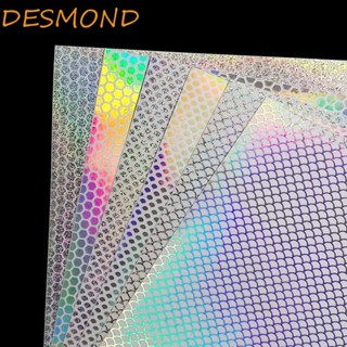 Desmond สติกเกอร์ฟิล์มใส กันน้ํา สีเงิน สําหรับเหยื่อตกปลา 20X10 ซม. DIY