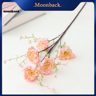 &lt;moonback&gt; ดอกไม้ปลอม เหมือนจริง ตกแต่งห้องนั่งเล่น Azalea Rhododendron พืชประดิษฐ์ สร้างบรรยากาศ