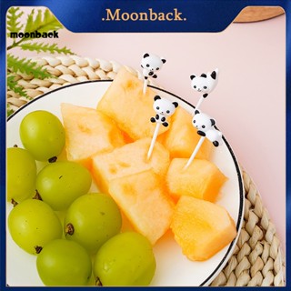 &lt;moonback&gt; ส้อมจิ้มผลไม้ ลายการ์ตูนแพนด้า 8 ชิ้น