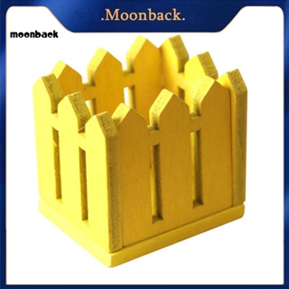 &lt;moonback&gt; กระถางดอกไม้จําลอง ขนาดเล็ก สําหรับตกแต่งบ้านตุ๊กตา สวน รั้ว