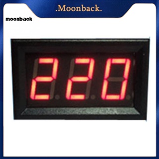 &lt;moonback&gt; Dc5-120v LED จอแสดงผลดิจิตอลโวลต์มิเตอร์รถยนต์รถจักรยานยนต์เครื่องวัดแรงดันไฟฟ้าแผงมิเตอร์