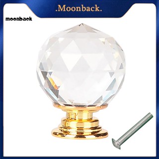 &lt;moonback&gt; ลูกบิดลิ้นชัก ตู้เสื้อผ้า แก้วคริสตัล ขนาด 20 มม. 30 มม. 40 มม.