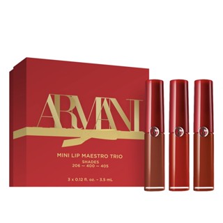 Armani ลิปสติก เคลือบริมฝีปาก สีแดง 3 แพ็ค #206 +#400+ #405