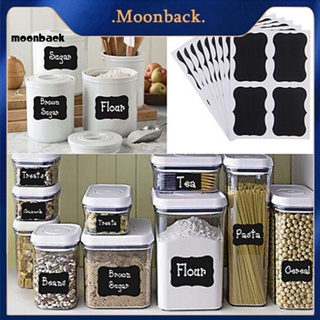 &lt;moonback&gt; สติกเกอร์ฉลาก ใช้ซ้ําได้ สําหรับติดตกแต่งกระดานดํา สํานักงาน DIY 36 ชิ้น