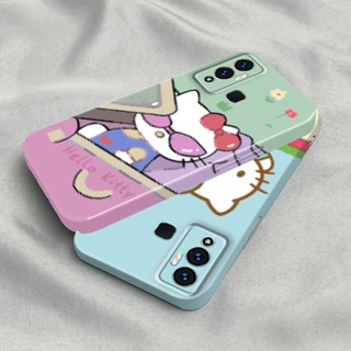 เคสโทรศัพท์มือถือ พลาสติกแข็ง กันรอยเลนส์กล้อง ลาย Hello kitty สําหรับ Infinix Hot 12 Play Hot 10 Play 11 9 Note 12 Smart 6 TECNO Pova Neo