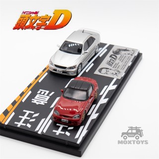 โมเดลรถยนต์ 1:64 Vo1.12 Initial D Suzuki Cappuccino EA11R red &amp; Altezza SXE10 สีเงิน