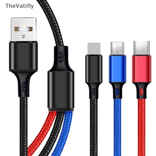 [TheVatifly] 3 In 1 สายเคเบิล USB Type C ขนาดเล็ก 30 ซม. สําหรับชาร์จโทรศัพท์มือถือ