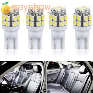 Mayshow หลอดไฟติดป้ายทะเบียนรถยนต์ สีขาว 3528 20SMD 12V COB 4 ชิ้น