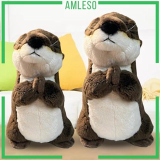 [Amleso] ของเล่นตุ๊กตาสัตว์ แบบนิ่ม สมจริง ของขวัญ สําหรับเด็กผู้ชาย และผู้หญิง เหมาะกับการนอนหลับ