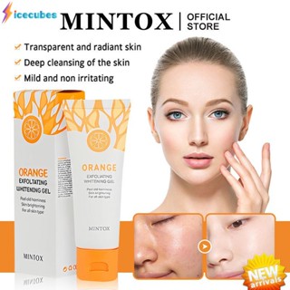 Orange Exfoliating Gel Whitening Facial Body Scrub Blackhead Removal 50g ICECUBES